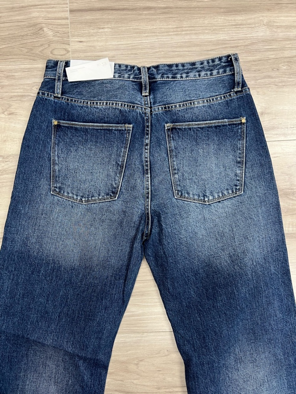 Petra 153 Straight Leg Boyfriend High Rise Distressed Jeans Blue Size 11/29 NWT - Picture 8 of 14